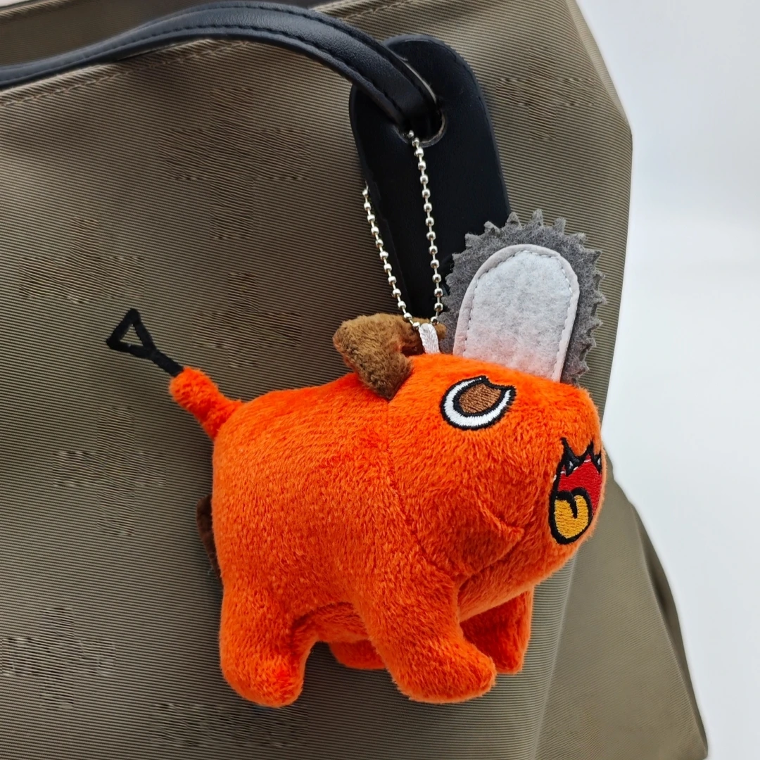 Orange Dog Pochita Plush Backpack Japan Anime Cartoon Orange Dog Shoulderbag Soft Shopping Bag Phone Denji Cosplay Fans Gifts