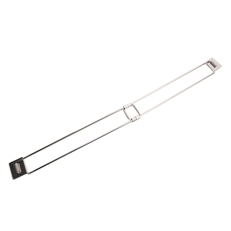 ABNO-Adjustable RV Shower Corner Storage Rod For Travel Trailers And Campers - Silver