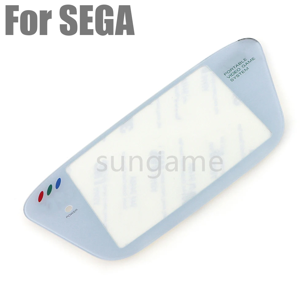 1pc Ersatz glas und Kunststoffs piegel weiß schwarz Bildschirm Linsen abdeckung Schutz für Sega gg Spiel ausrüstung