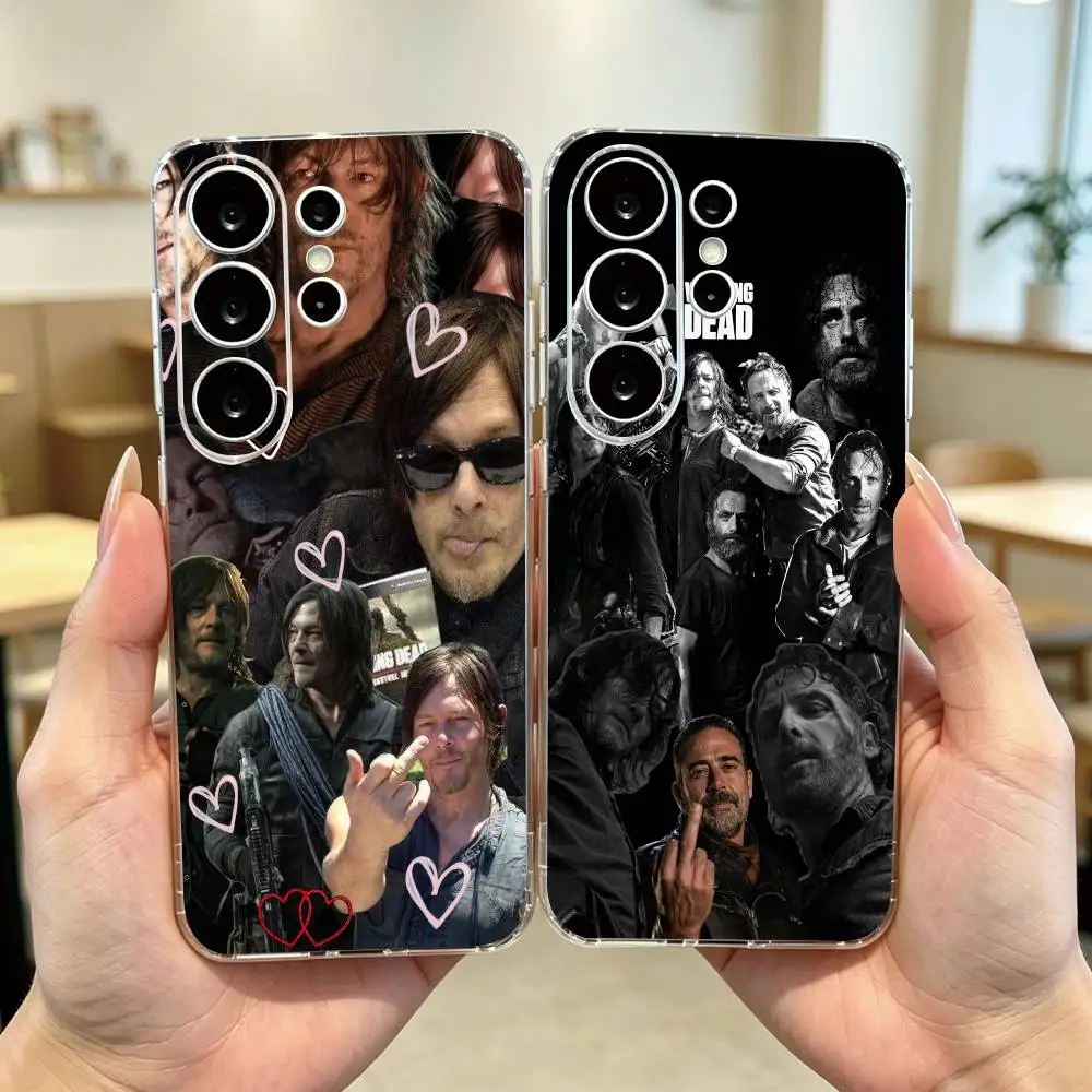 The Walking Dead Daryl Dixon Phone Case For Samsung S25,S24,S21,S22,S23,S30,Ultra,S20,Plus,Fe Transparent Cover Gift