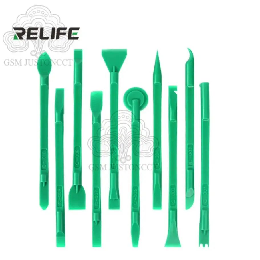 RELIFE RL-049C Dismantling Rod High Hardness Bilateral 10 IN 1 For Mobile Cellphone Multifunctional Disassembly Tool Set