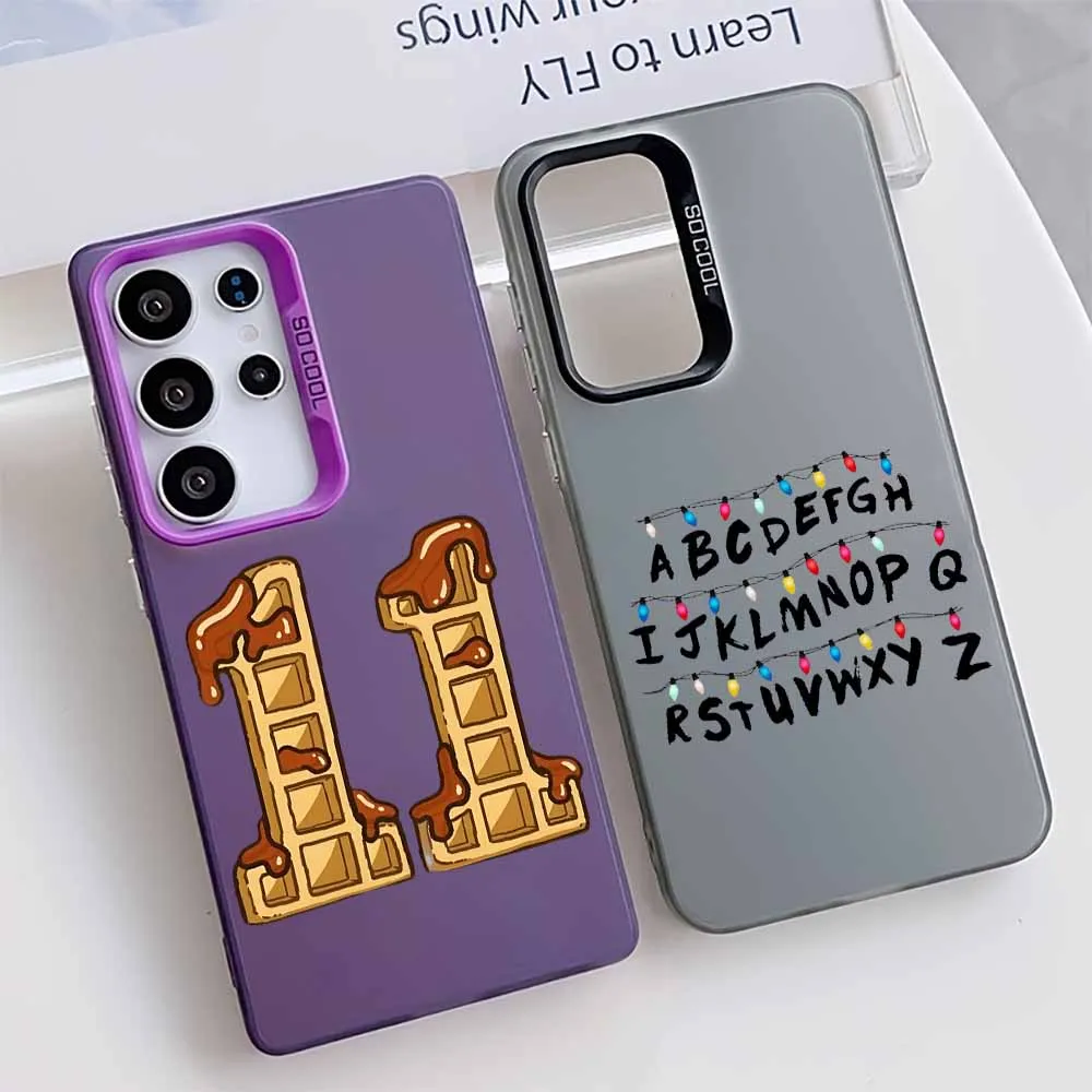 موضة أنيمي مصباح البسكويت 11 غطاء لابل آيفون 17 16E 16 15 14 13 12 ميني برو ماكس بلس حافظة هاتف فضية ملونة #2