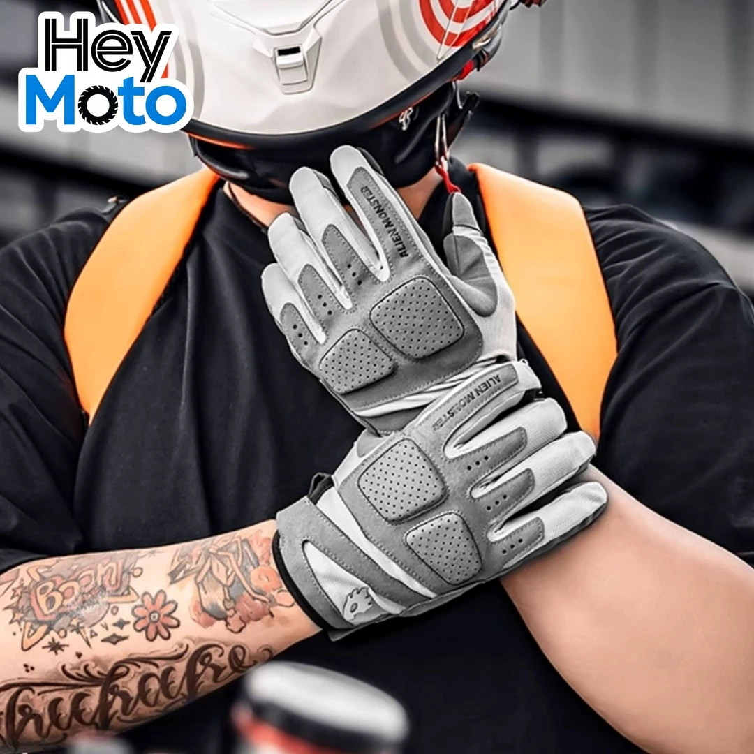 

Мотоциклетные перчатки для лета, дышащие, для мотокросса, с защитой от падений, износостойкие, с сенсорным экраном