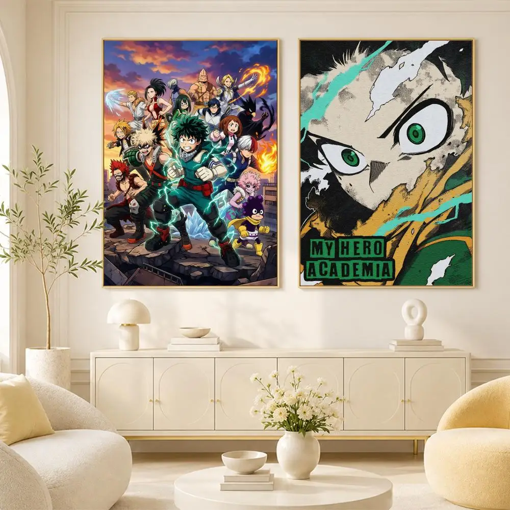 My Hero Academia Poster Room Home Decoration Interior Wall Art Printing Garage Posters Gift