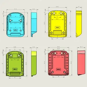 1pc DIY -Adapter -Wandler Ladebasis Head Shield Makita für Dewalt zu Worx für Milwaukee 18V Lithium -Batterieanschluss 10 Hauptverkaufshammerwerke - №3