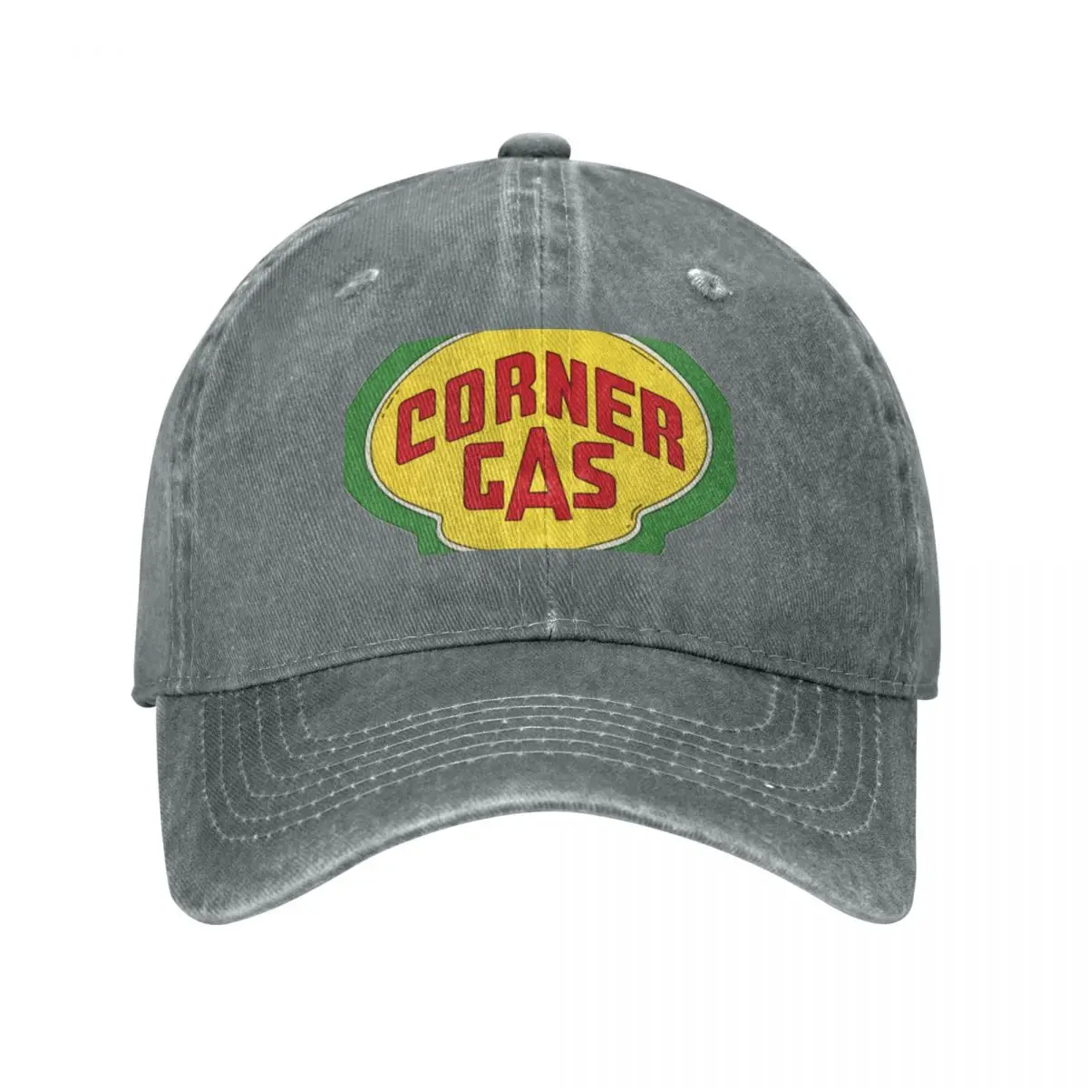 Corner Gas Logo Wwhite Text Essential Baseball Cap dad hat Luxury Man Hat New In Hat Luxury Cap For Men Women's