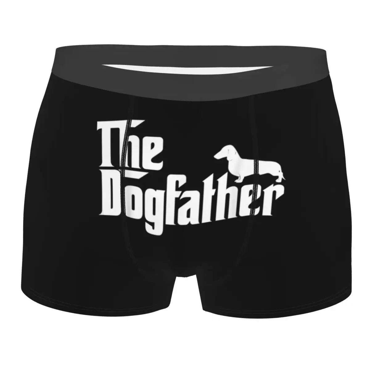 

Custom The Dachshund Father Underwear Men Breathable Sausage Dog Boxer Briefs Shorts Panties Soft Underpants For Homme