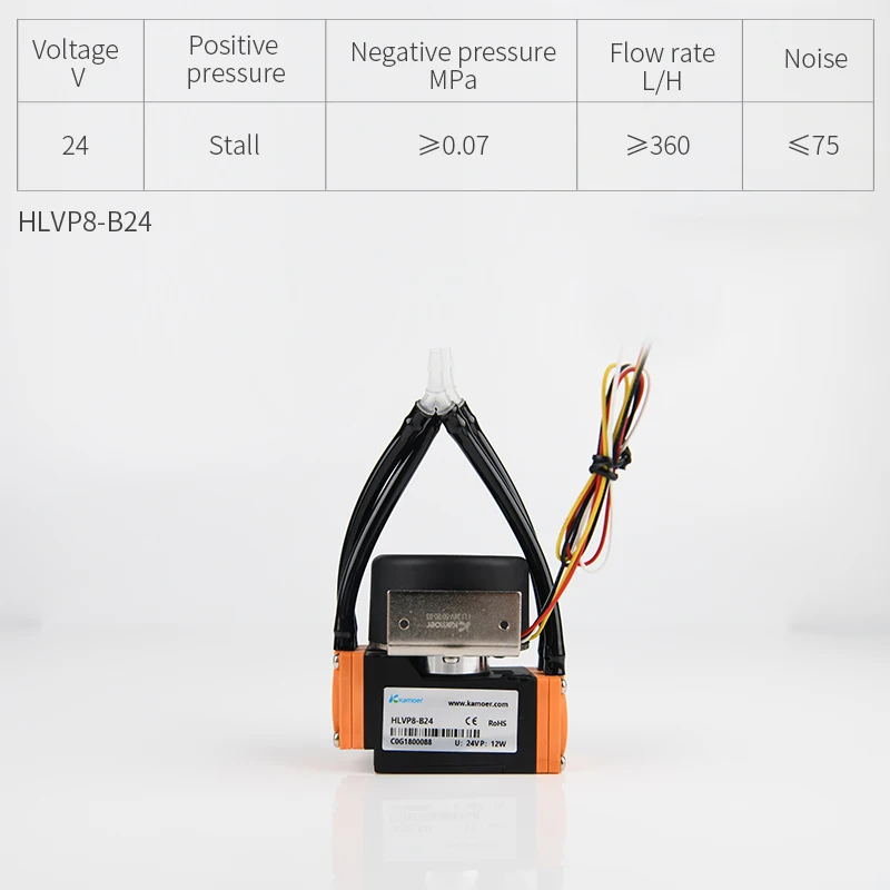 HLVP8 Brushless Dc Motor 6000H Long Life Small Suction Vacuum air Pump