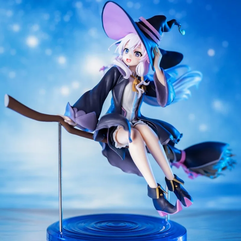 마녀의 여행 플라잉 매직 걸 엘라이나 미소녀 액션 피규어, 책상 수집용 애니메이션 모델 장난감, 피규어 선물, 19cm