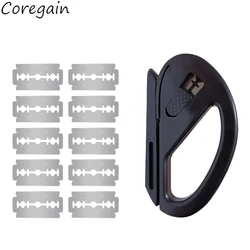 Film Cutter with Spare Blades Squeezing Scraper Car Vinyl Wrap Tool Carbon Fiber Film Wrapping Cutter Aid Tool Window Tinting