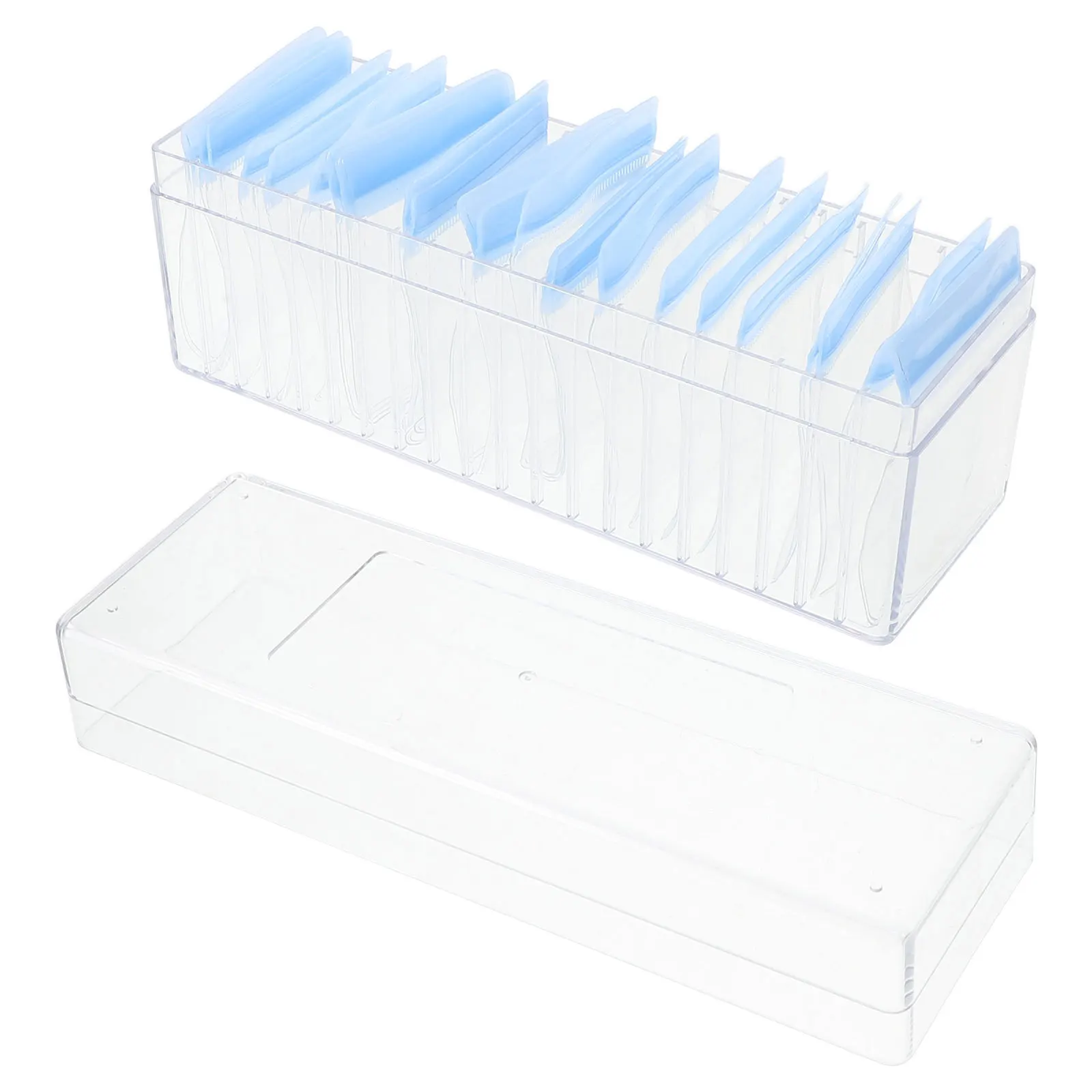 

Набор из 1 прозрачного акрилового органайзера для хранения украшений, портативный дорожный футляр для серег, колец, ожерелий, с ПВХ-пакетами для украшений