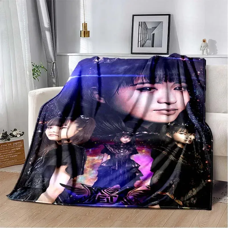 

UJF033D Babymetal Combination Printed Blanket,Fashion Soft Cozy Living room Bedroom Sofa Bed Travel Blanket Child Birthday G5Ln&