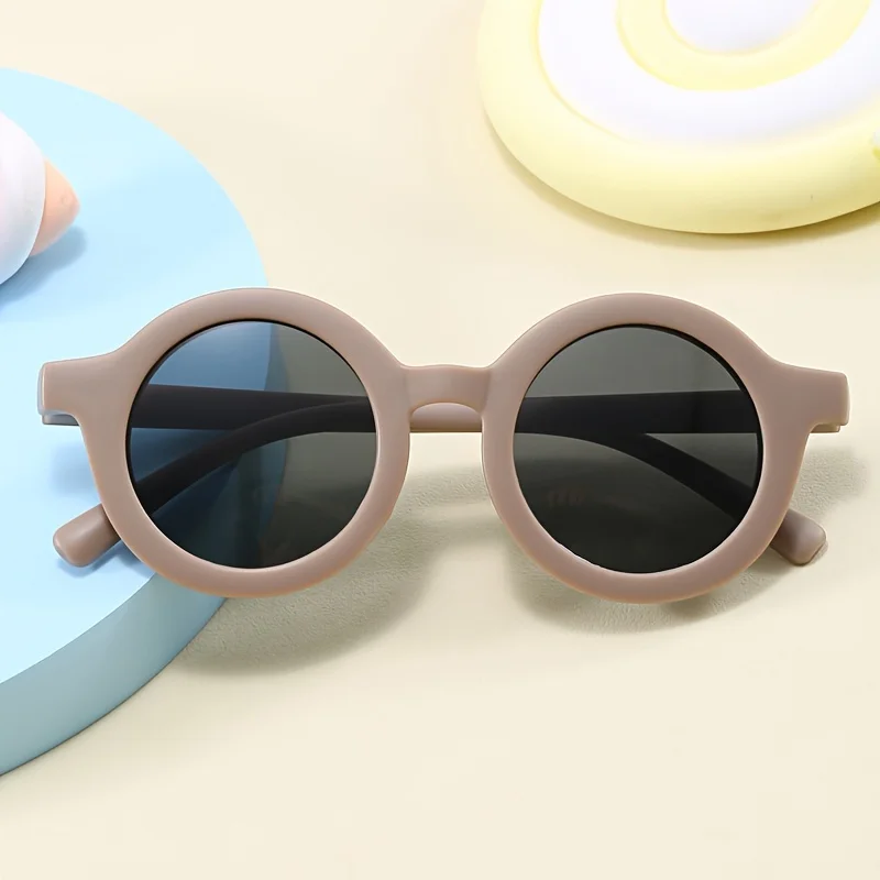 Stylish Sunglasses For Kids Circle Cute sweet and fresh Perfect for Boys and Girls Outdoor Sports Party Vacation Travel