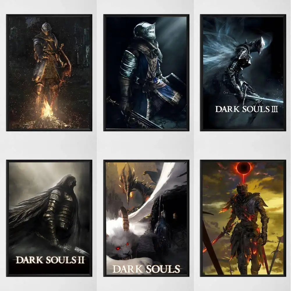 1PC Anime Game D-Dark S-Souls posters Self-adhesive Paper Pr
