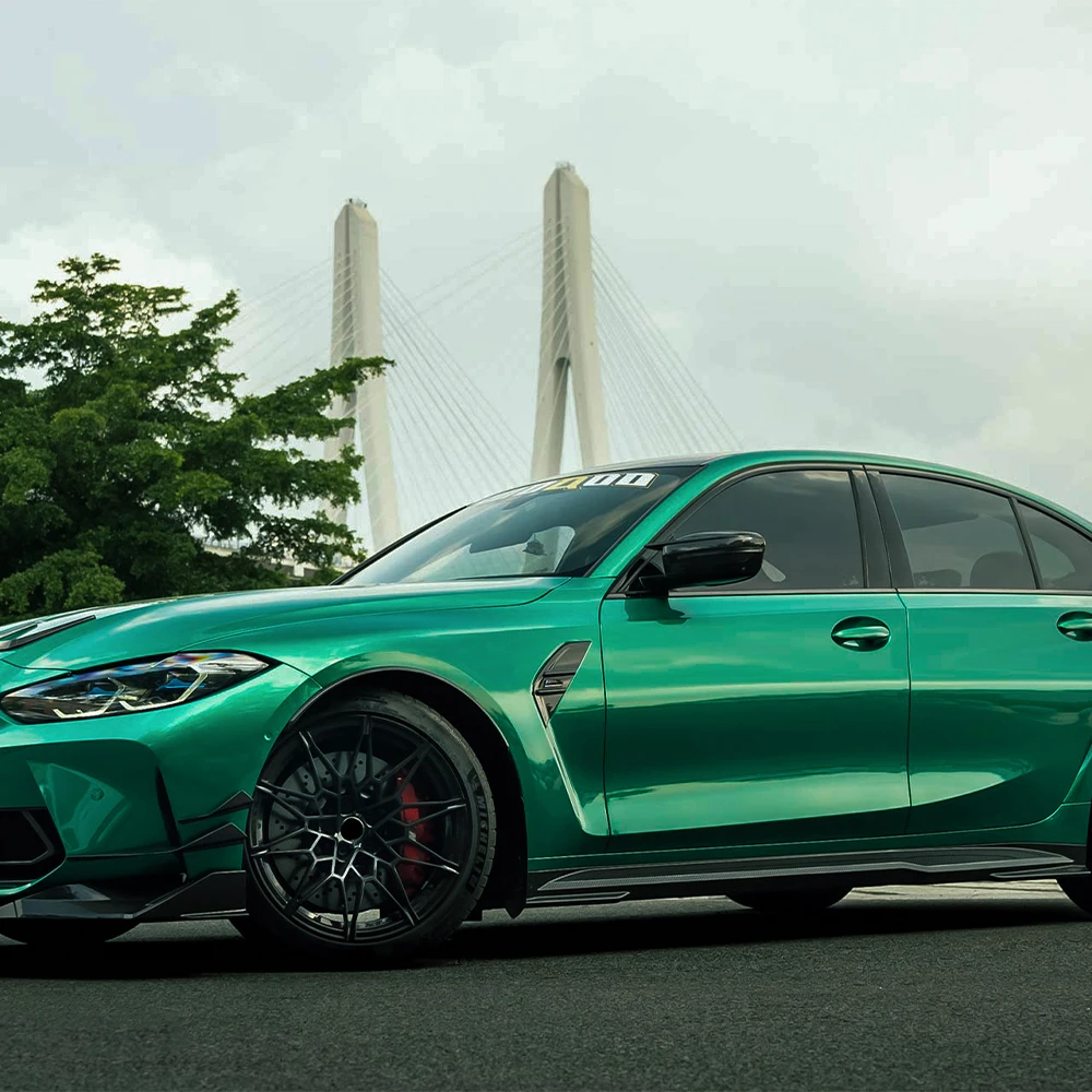 Isle of Man Green Car Sticker Wrap Vinyl Film PET Bubble Free Wrapping Film Car Accessories Auto Decals Interior Exterior view 3
