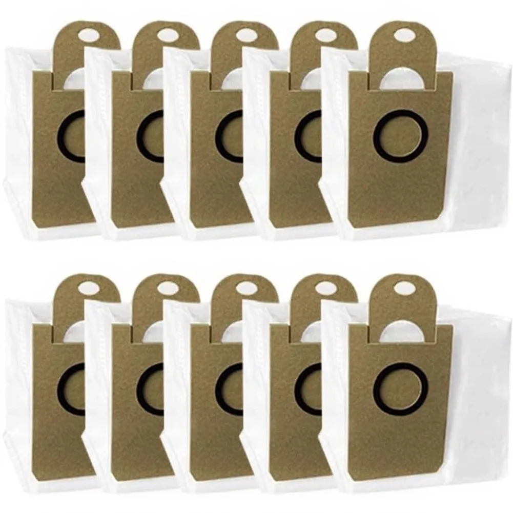10pcs Filter Dust Bag For SwitchBot For Mini K10+ / K10+ Pro Robot Vacuum Cleaners Replacement Dust Bag Parts