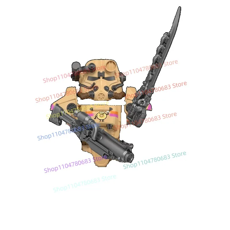 Bloques de construcción MOC WM2924 WM2928 WM2930 Warrior Mini figura de acción modelo de ensamblaje exhibición Anime accesorios de dibujos animados juguete para regalo