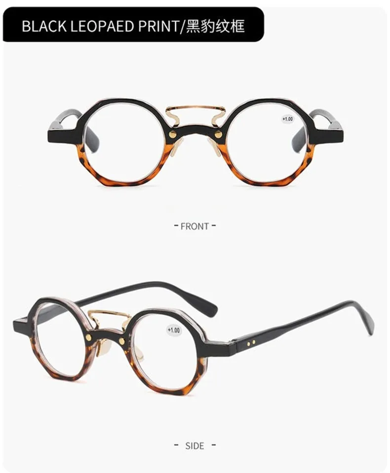 Blaulichtblockierende Lesebrille für Mann und Frau, Retro-Presbyopie-Brille mit rundem Rahmen zum Lesen, 1,0 1,5 2,0 2,5 3,0 3,5 – Detail 14