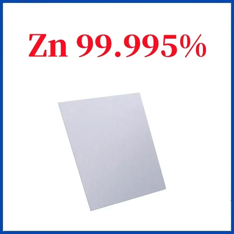 

0.3-0.5 Thickness of High Purity Zinc Plate Zn≥99.995% Special Length and Width for Experimental Research 100*100mm Zinc anode