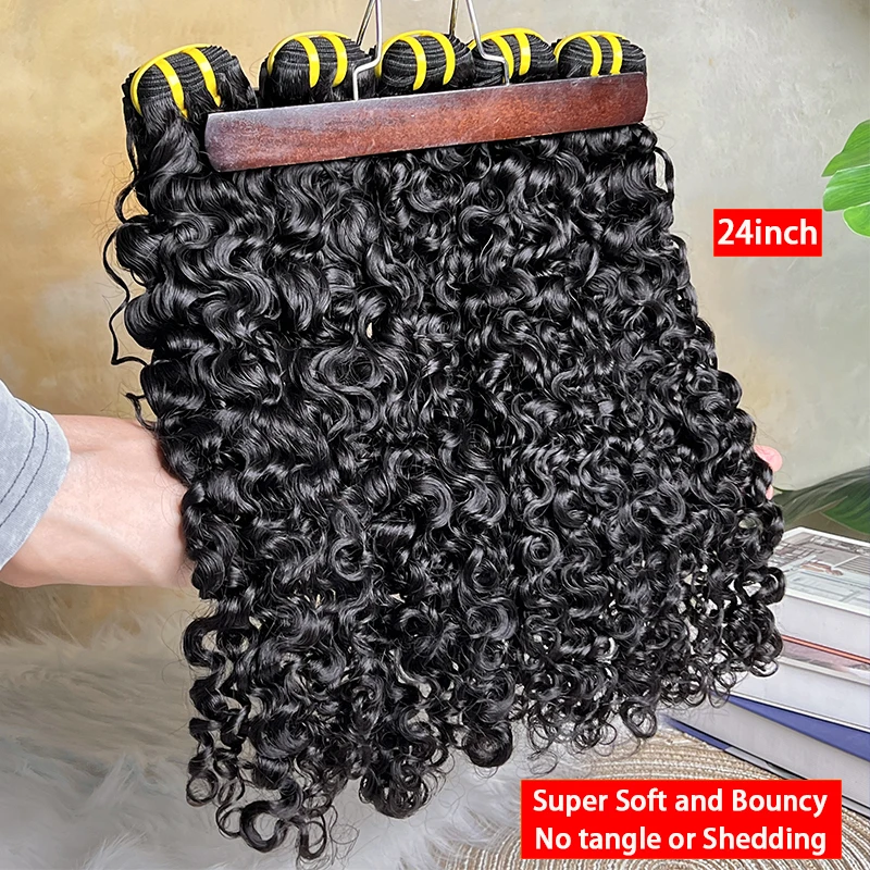 Burmese Curly Raw Virgin Hair Bundles Thick 100% Unprocessed Human Hair Extensions Vietnamese Wavy Bouncy Double Weft Full Head