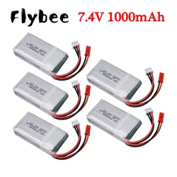 1/5pcs 7.4v 1000mah Lipo Battery 703048 For MJXRC X600 U829A U829X X600 F46 X601H JXD391 FT007 Lipo Battery 7.4 V RC toy battery