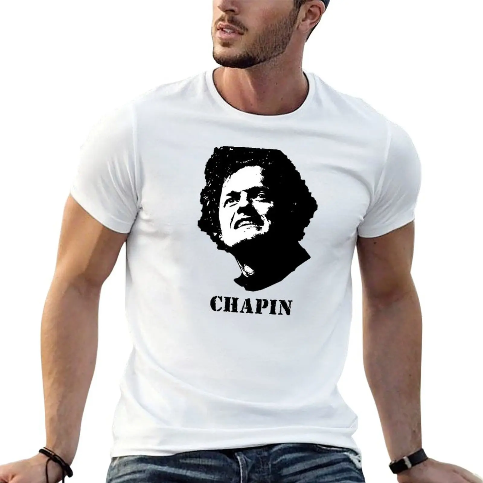 

Chapin - in the style of Ché. T-Shirt t shirts cotton 100% t shirt for man man t shirts for men casual T-shirt