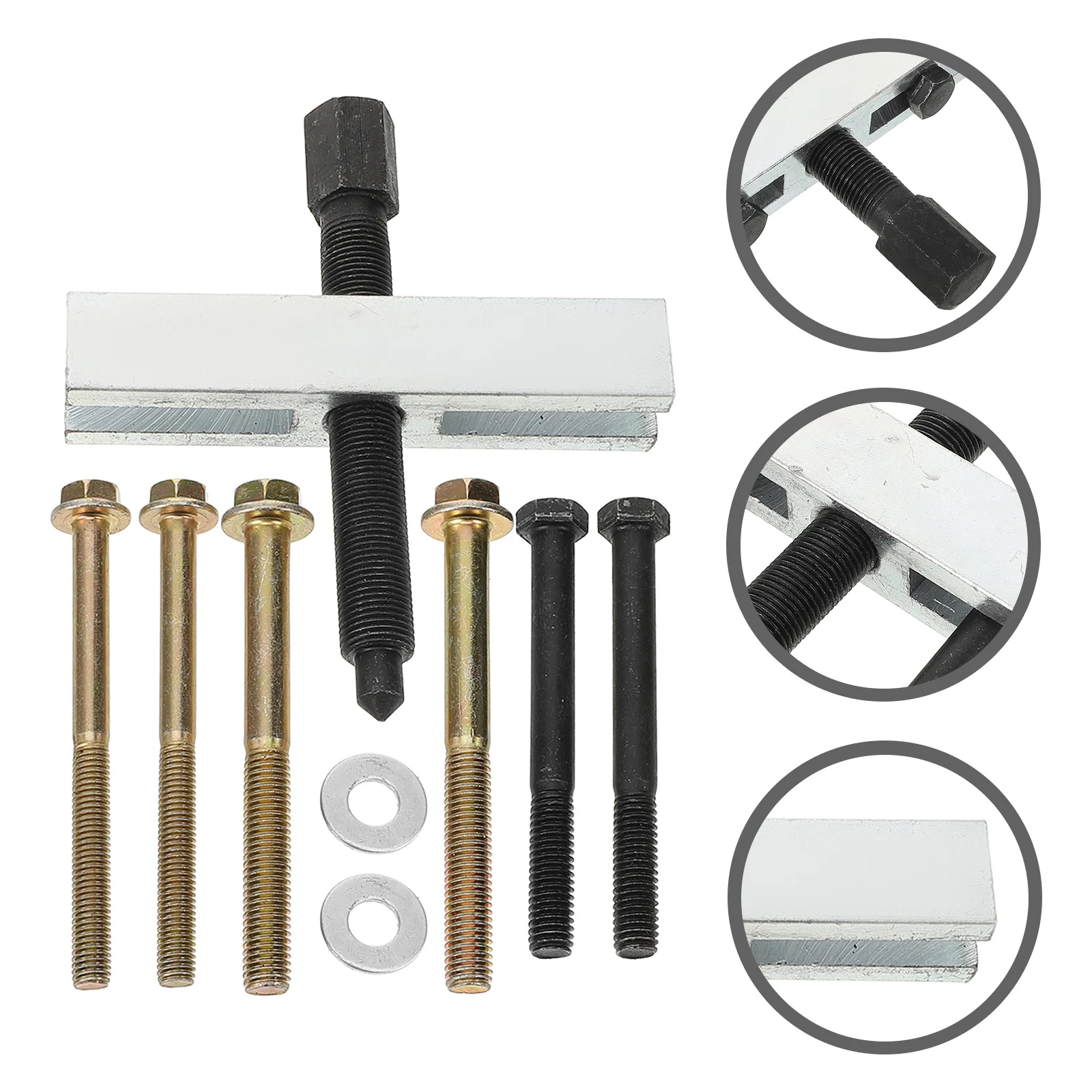 

1Set Crankshaft Belt Puller Steel Auto Repair Tool for Mechanics Universal Bearing Pulley Gear Removal Heavy Duty Puller Tool