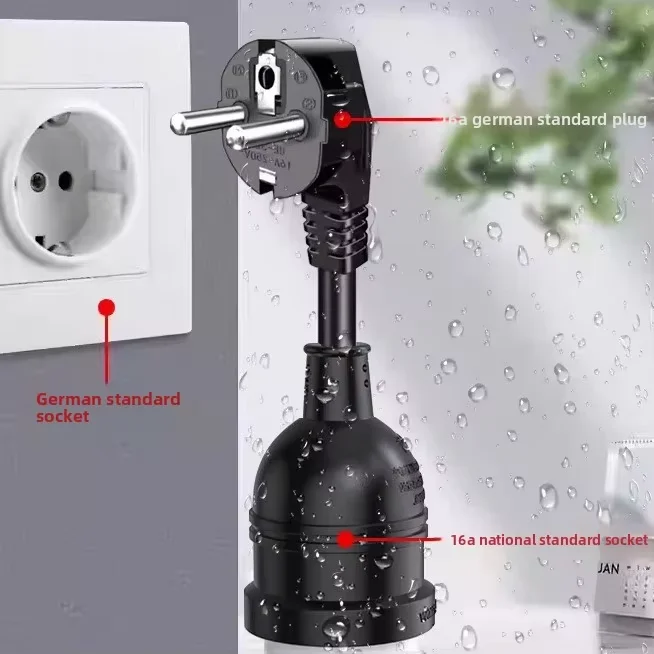 16A European-standard to Chinese-national-standard EU Plug to GBT Cable PVC & Copper EV Charging Gun Adapter 230V