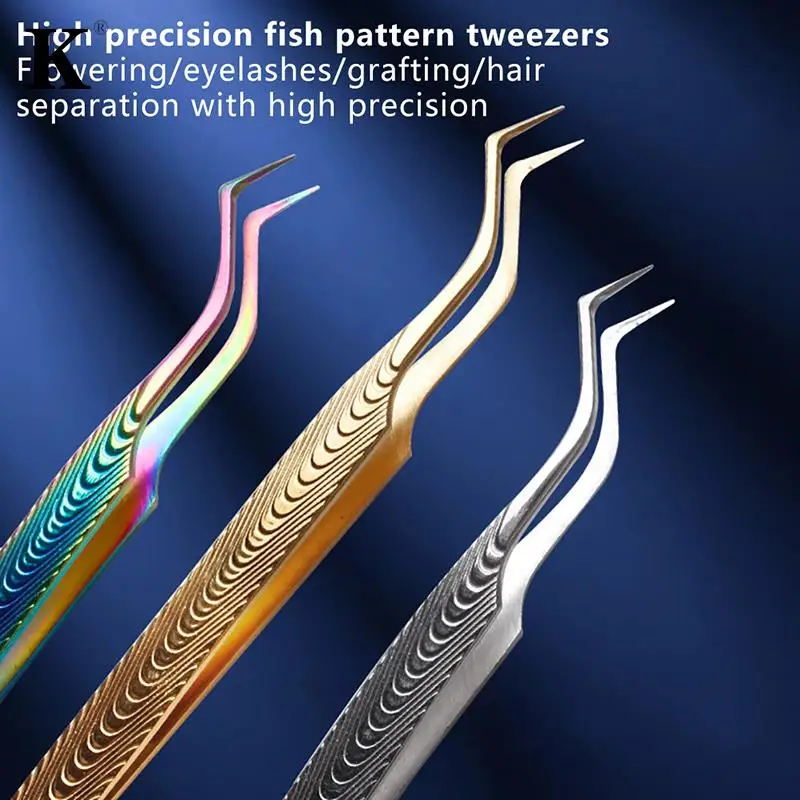 Exquisite Eyelashes Tweezer Stainless Steel Superhard Tweezer Precision Anti-Static Tweezer Makeup Tools For Eyelash Extension