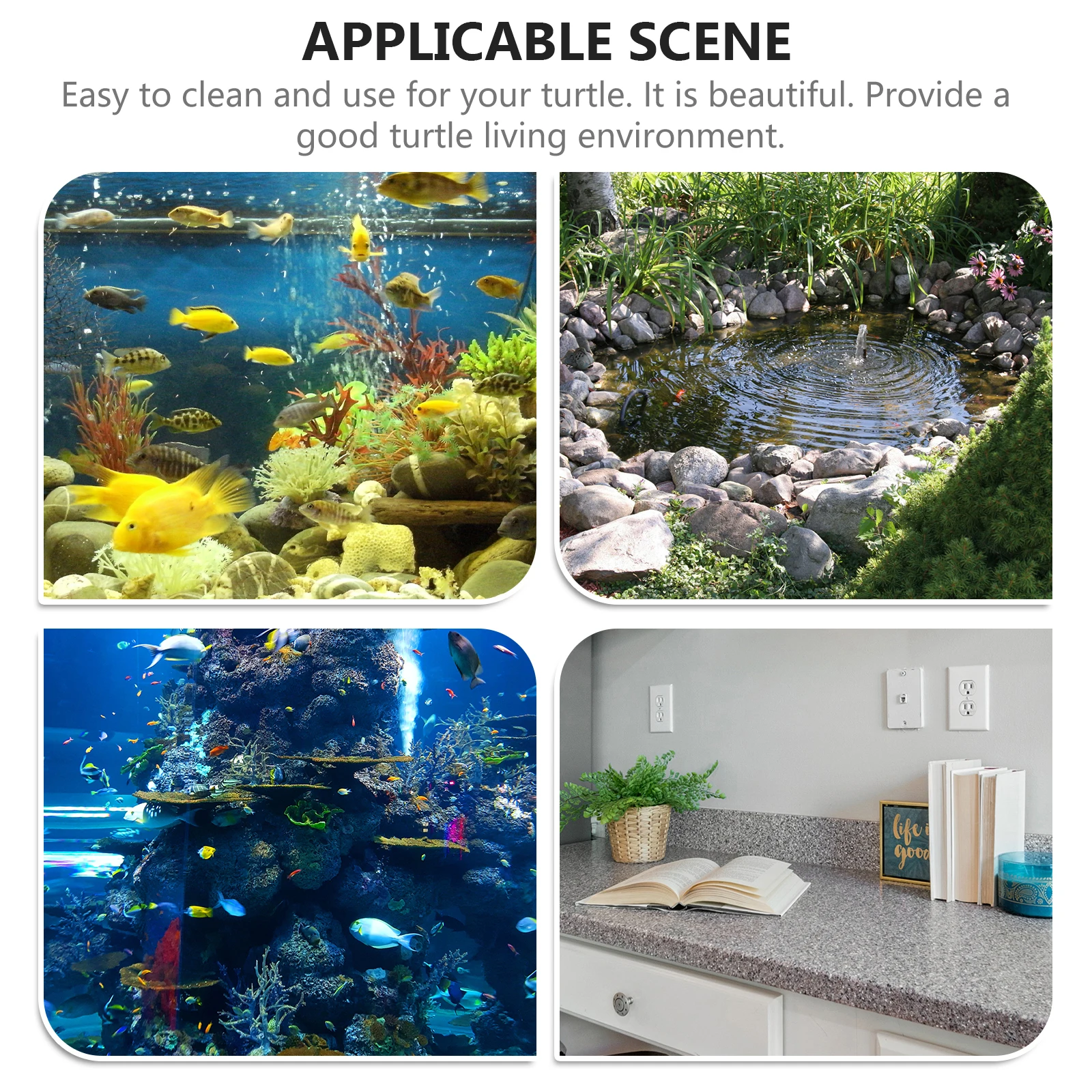 

2pcs Turtle Basking Platform Suction Cup Floating Island For Aquarium Reptile Decor Turtle Resting Spot Pet Supplies Fish Tank