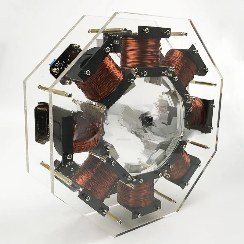 8-stage stator brushless internal rotor motor large-scale Bedini motor pseudo-perpetual motion machine