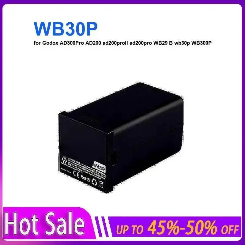 Robust Camera Battery High Quality For Godox Ad300pro AD200 Ad200proii Ad200pro WB29 B Wb30p WB300P