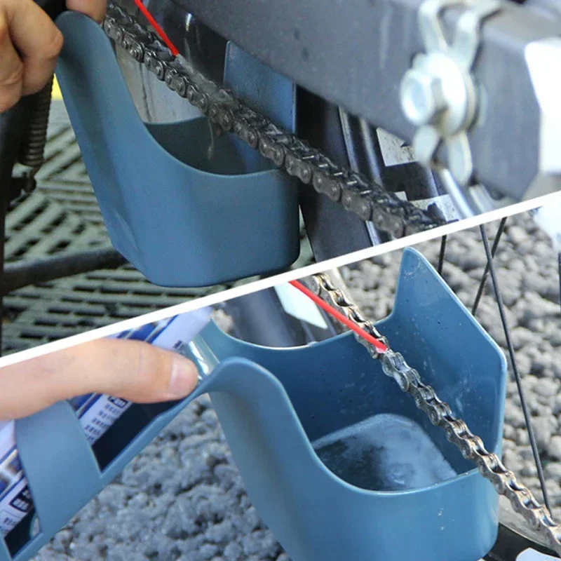 صندوق أدوات مقاوم للزيت للدراجات/الدراجات النارية - منظف سلسلة وتخزين التشحيم الخالي من التنقيط #5