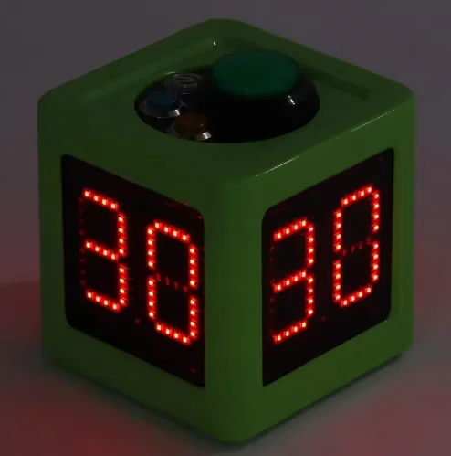 Suitable for Poker Chess Cube Timer 1.4in 4 Sided Digital Shot Countdown Stopwatch