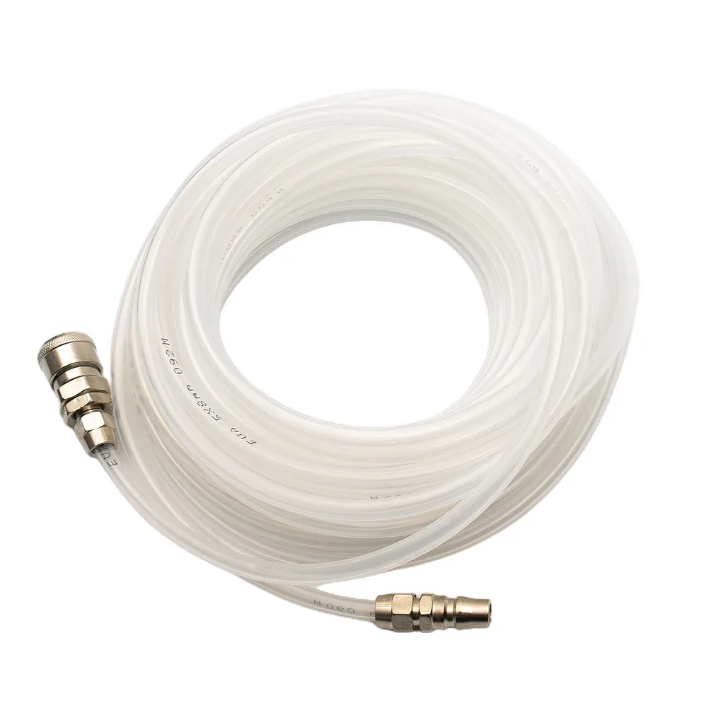 Transparent 5x8mm Air Compressor Pump Hose 10-20 Meter EVA Tube With C-Type Quick Coupling For Pneumatic Ventilation System