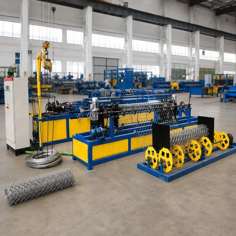 Chain Link Weaving Equipment Fence Mesh Machine Customized for Sports Field Fence Production with Clean Output