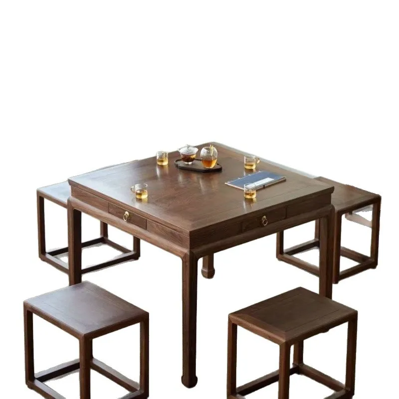 Ja Living room solid wood eight immortals table new Chinese square chess table