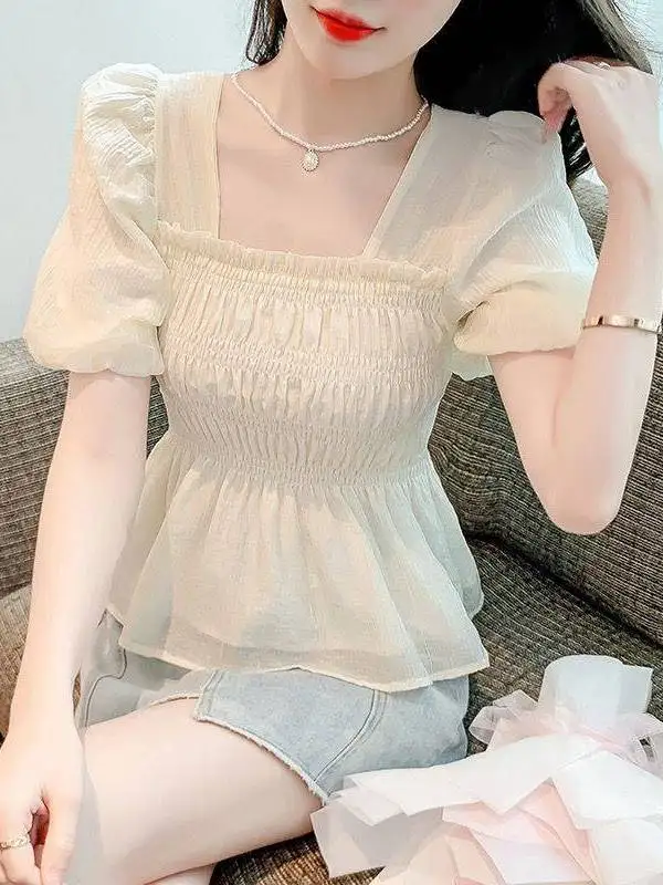 camisa-de-chifon-retro-con-cuello-y-mangas-abullonadas-para-mujer-nueva-version-coreana-de-verano-con-bolsillo-en-la-cintura-y-panuelo-estilo-empresarial