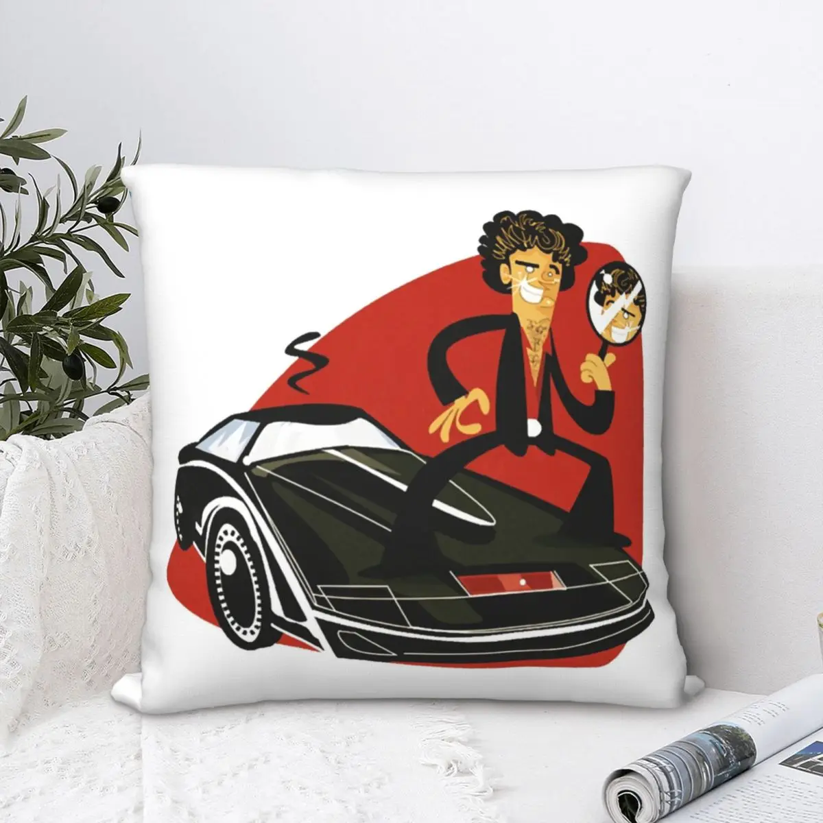 Knight Rider Square Pillowcase Polyester Pillow Cover Velvet Cushion Decor Comfort Throw Pillow for home sofa