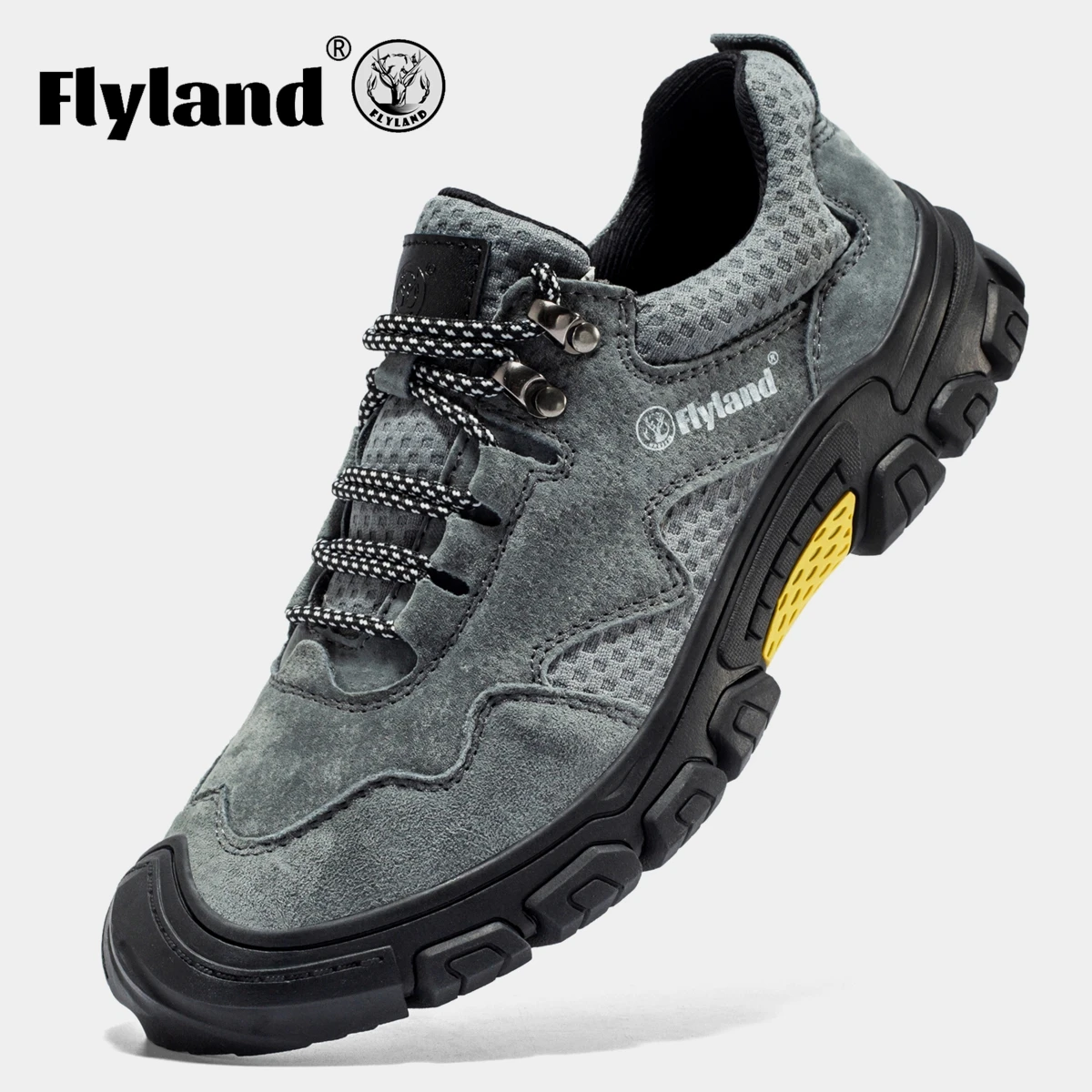 FLYLAND-Baskets en cuir décontractées pour hommes, chaussures de luxe faites à la main