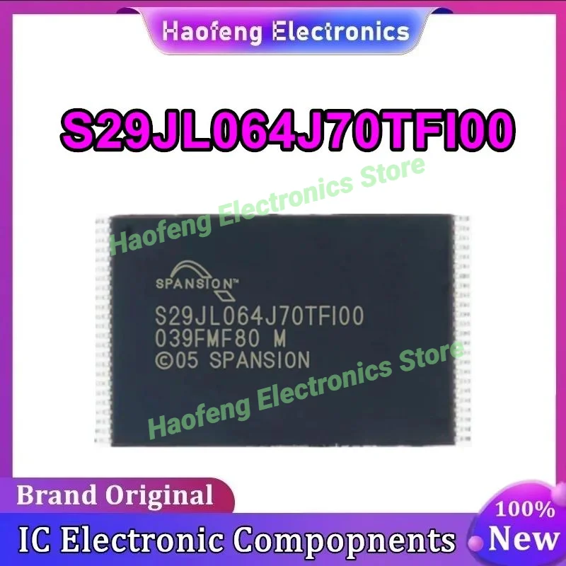 5PCS S29JL064J70TFI00 S29JL064J70TF100 TSOP48 IC chipset New in stock