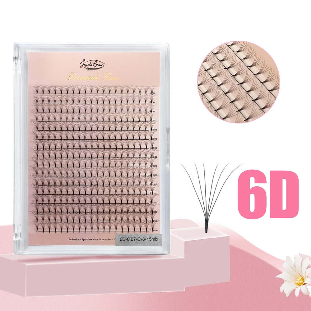 Goddess Premade Fans Wimperextensions 4D 5D 6D 10D 12D 14D 16D 20D 24D Dunne Puntige Basis Russisch 320 Fans Klaar Russisch Volume