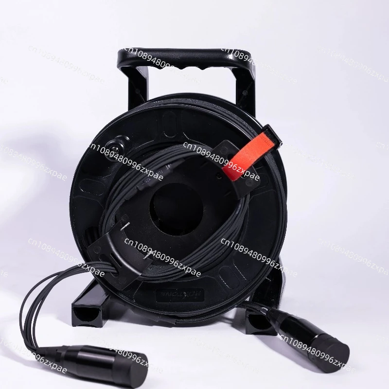 TPU field armor single-mode, 2/4/6/8/12 core,fiber optic,patch cord, LC-LC,With PCD235 Reel and Protective Cover,100m