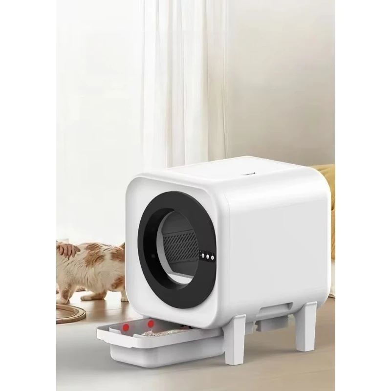 Automatic Cat Litter Box with Fresh Air Purification and Odor Removal Self Cleaning Cat Toilet for Multi Cat