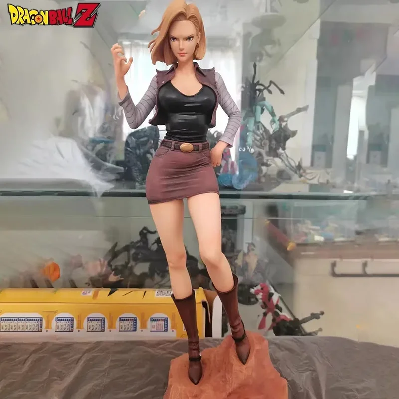 

44cm Dragon Ball Anime Figure Magic Capital Gk Android 18 Pvc Action Figurine Decoration Model Toys For Children Birthday Gifts