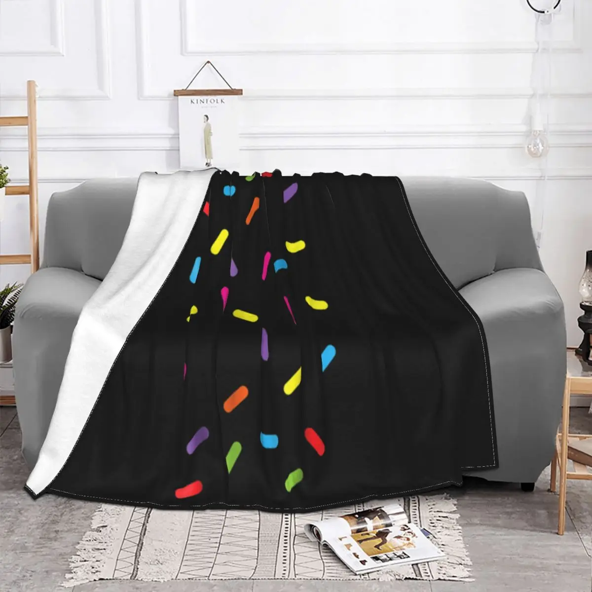 Ice Cream Sprinkles Baseball Halloween Costume Easy Cheap Price Cool Plus Size Slim Fit Geek Throw Blanket