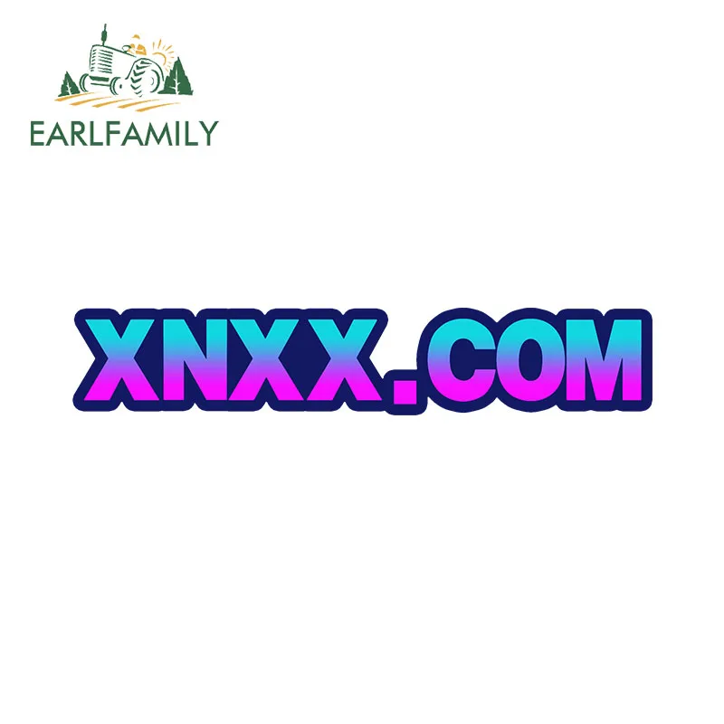 EARLFAMILY 13cm x 2.5cm Personality Decals for XNXX.COM Website Car Stickers Waterproof JDM VAN RV DIY Bumper Motorcycle Sticker