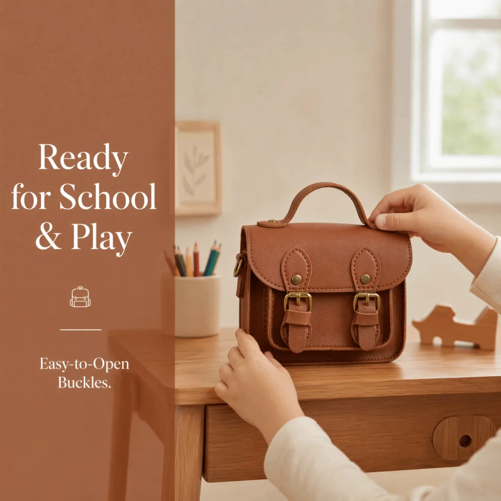 Versatile Design Children Messenger Bag Retro Style Creative Crossbody Bags School Supplies Simple Backpacks Cute For Women