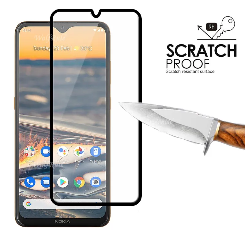 4-in-1 For Nokia 5.3 Glass For Nokia 5.3 Tempered Glass Screen Protector Protective Camera Film For Nokia 7.2 3.4 5.3 Lens Glass