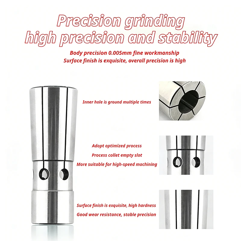 Clamp DC Elastic Tube Clamp High Precision Rear Pull Tube DC04 DC06 DC08 DC12 Rear Pull Handle Chuck Rear Pull Long Rod